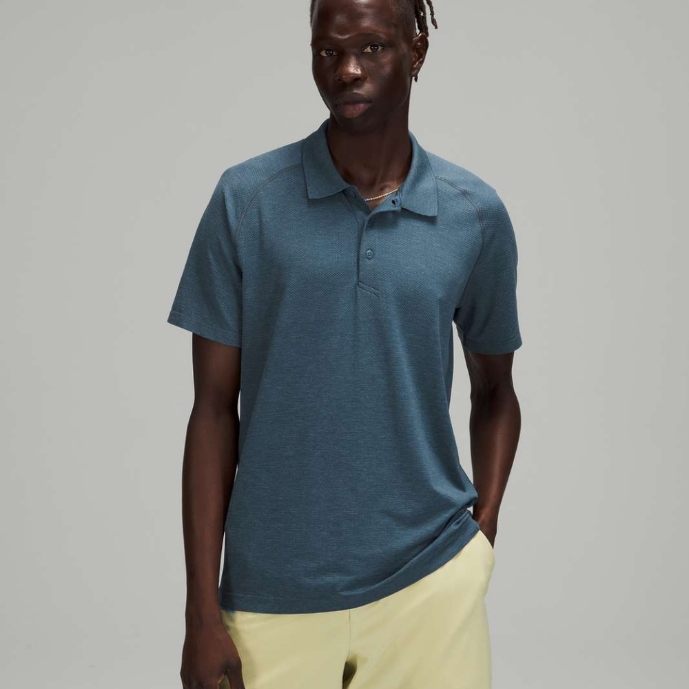 Lululemon Metal Vent Tech Polo 2.0 River Blue / Iron Blue